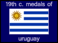 19th century medals of uruguay
